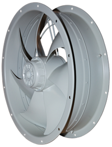 Short cased axial fans