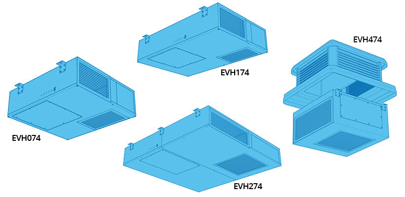The comprehensive range units enables the use of hybrid ventilation strategies